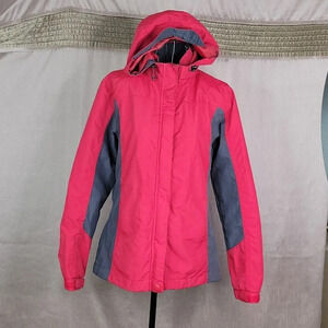 PORT AUTHORITY Hooded Red and Gray Alabama Jacket XS